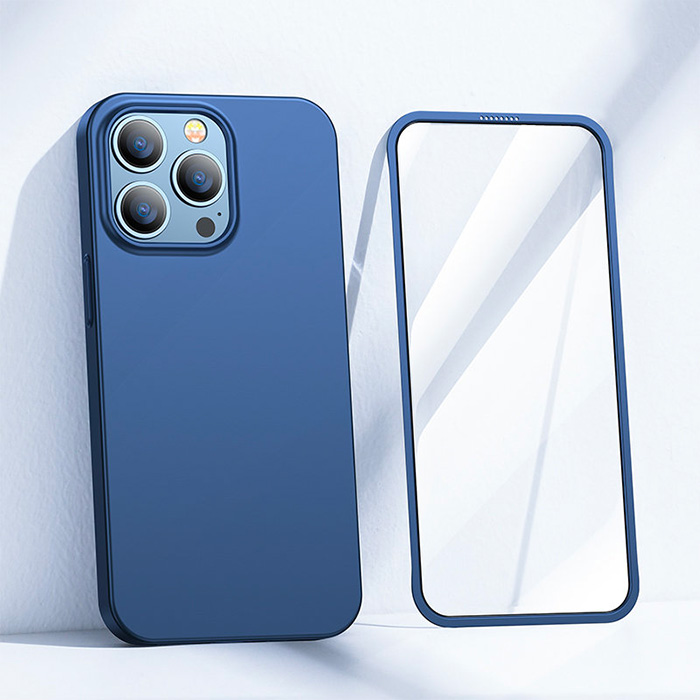 Coque Intégrale JOYROOM Full Cover 360 pour iPhone 13 Pro - Bleu