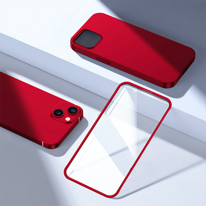 Coque Intégrale JOYROOM Full Cover 360 pour iPhone 13 - Rouge