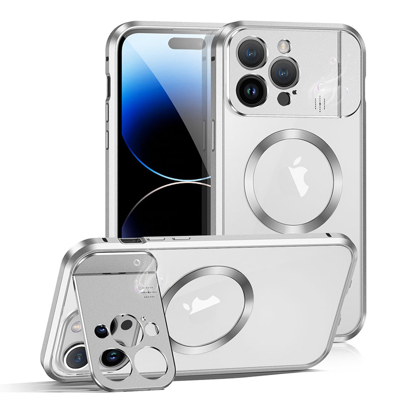 Coque MagSafe Avec Cache Caméra Chevalet & Diffuseur D'Aromathérapie pour iPhone 14 Pro