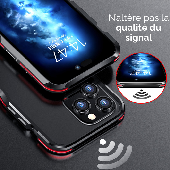 Bumper en Métal Profilé Antichoc pour iPhone 14 Pro Max